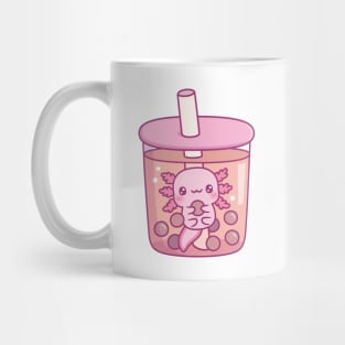 Cute Axolotl In Bubble Tea Funny Mug